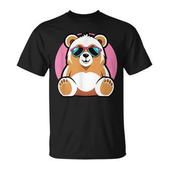 Delightful Brown Bear Stuffed Animal & Kid-Friendly Uv T-Shirt - Monsterry