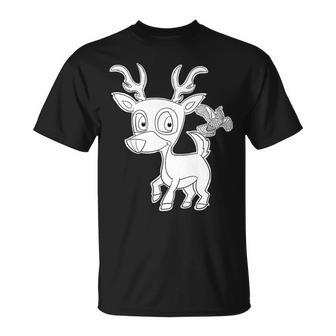 Delightful Deer Furry Woodland Creatures Premium T-Shirt - Monsterry