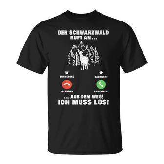 Der Schwarzwald Ruft An Schwarzwalder Call Bollenhut T-Shirt - Geschenkecke