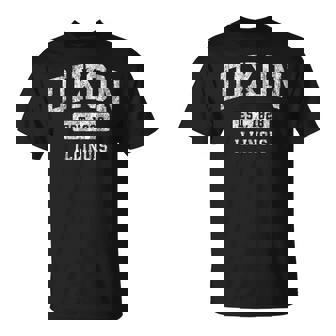 Établi De Sportintage Dixon Illinois Il T-Shirt - Cadeauxyz
