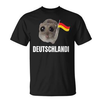 Deutschlandi Sad Hamster Meme T-Shirt - Geschenkecke