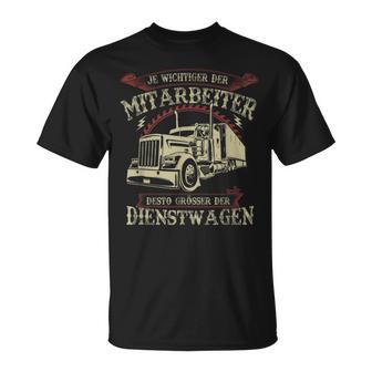 Die Wichtiger Der Mitarbeiter Die Große Der Dienwagen T-Shirt - Geschenkecke