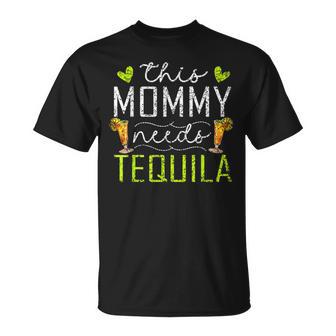 Diese Mami Braucht Tequila Tequilas Saufen Trinken Tequila T-Shirt - Geschenkecke