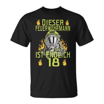 Dieser Feuerwehrmann Ist Endlich 18 T-Shirt - Geschenkecke