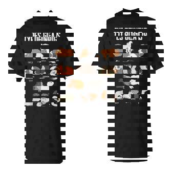 Diseño De Cobayas Tipos De Cobayas Camiseta unisex - Regaloses