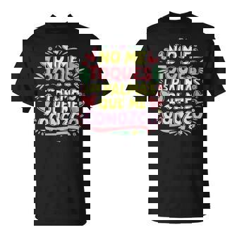 Diseño Divertido No Me Toques Las Palmas Que Me Conozco Cuello Camiseta unisex - Regaloses