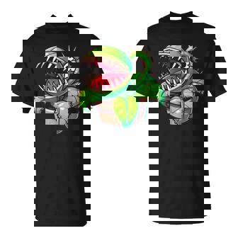 Diseño Único De Plantas Carnívoras De Dibujos Animados Para Camiseta unisex - Regaloses