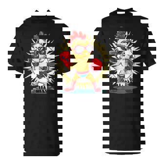 Disfraz De Pollo De Boxeo De Aspecto Divertido Para Niños Y Niñas Deportivas Camiseta unisex - Regaloses