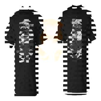 Dog Lovers Pug In Pocket Dog Pug T-Shirt - Thegiftio UK