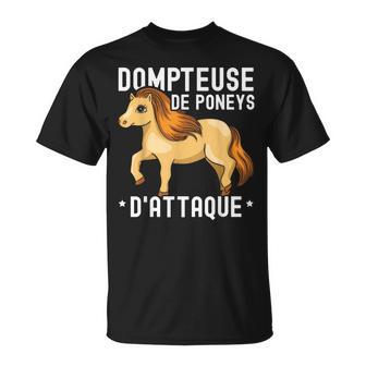 Dompteuse De Poneys Pilote De Poney Cheval Cadeau Poney T-Shirt - Cadeauxyz
