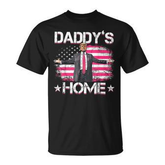 Donald Trump 2024 Daddys Home Trump Pink T-Shirt - Monsterry