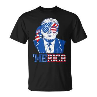 Donald Trump Merica Trump Sunglass Us Flag 4Th Of July T-Shirt - Monsterry CA