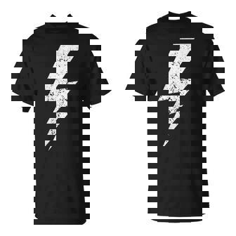 Donna Retro Bolt Lightningintage Grafico Con Collo A Maglietta - Novitaregali