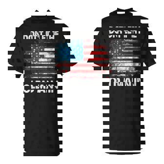 Don't Let The Old Man In Retro American Flag T-Shirt | Seseable UK