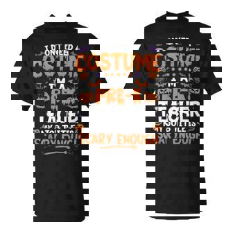 I Don't Need a Costume I'm Pre-K Teacher Retro Halloween T-shirt - Monsterry