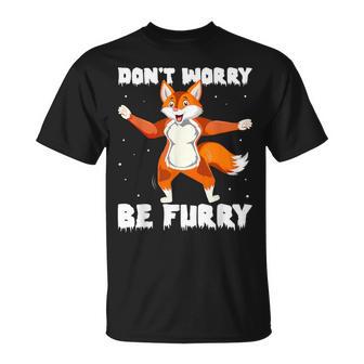 Don't Worry Be Furry Fox Lover Camisa Para Niños Pequeños Y Adultos Camiseta unisex - Regaloses