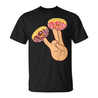 Donut 2 En El Rosa 1 En El Apestoso Divertido Sucio Broma Donut Camiseta unisex - Regaloses