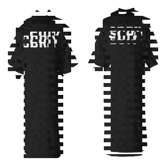 Dos Imprimé Agent De Sécurité Lors D'événements Parfait T-Shirt - Cadeauxyz