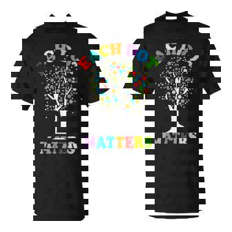 Dot Day Each Dot Matters Unity Tree Polka Dot Colorful Dot T-Shirt - Thegiftio UK