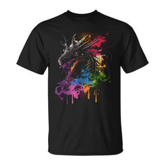 Dragon Fire Spit Wild Animal Dragon Fan T-Shirt - Geschenkecke