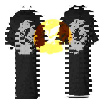 Dragon Halloween Bats Witch Haunted House T-Shirt - Monsterry