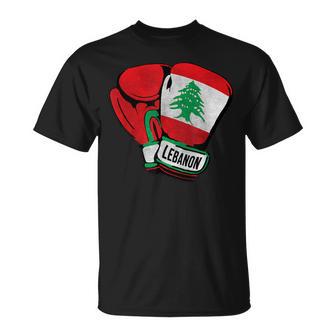 Drapeau Du Liban Boxe Liban Combattant Libanais Liban T-Shirt - Cadeauxyz