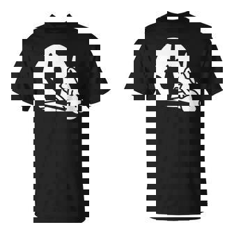 Drôle De Lapin Ombre Main Majeur Signe Le Doigt Lapin T-Shirt - Cadeauxyz