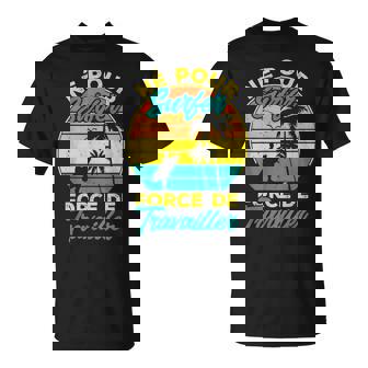 Drôle Né Pour Surfer Forcé De Travailler Amoureux Du Surf T-Shirt - Cadeauxyz