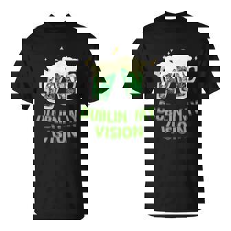 Dublin My Vision Drunk St Patricks Day Funny T-Shirt - Thegiftio
