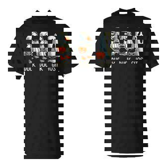 Duck Ghost Pun Trunk Or Treat Trick Or Treat Halloween T-Shirt - Thegiftio UK