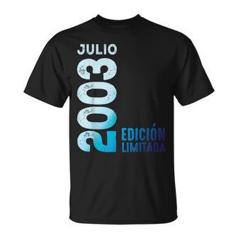 Edición Limitada Julio 2003 Retro 2003 Año 2003Intage 2003 Camiseta unisex - Regaloses