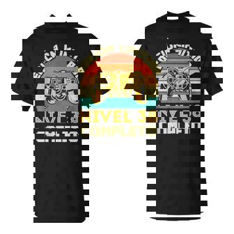 Edición Limitada Nivel 38 Completo Gamer Cumpleaños 38 Años Camiseta unisex - Regaloses
