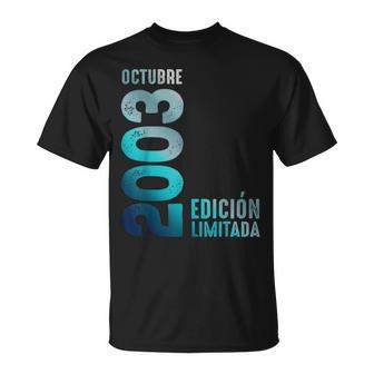 Edición Limitada Octubre De 2003 Cumpleaños 2003 Camiseta unisex - Regaloses