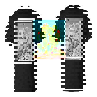 El Nopal Cactus Card Mexican Lottery Bingo Game Men T-Shirt | Seseable UK