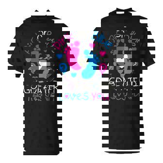 El Padrino Rosa O Azul Te Ama Camisa Bebé Sexo Revelar Camiseta unisex - Regaloses