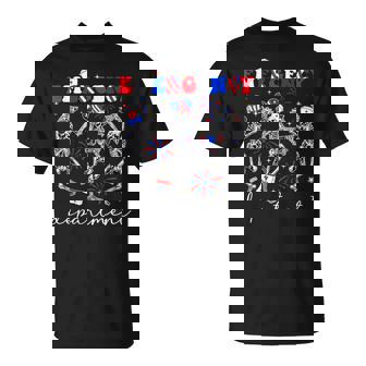 Emergency Department Skeleton 4Th Of July Usa Er Ed Nurse T-Shirt - Monsterry