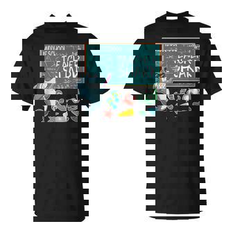 Emotion Face Middle School Teacher Shark Teaching T-Shirt - Monsterry