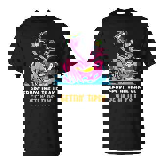 Errbody In The Lake Gettin' Tipsy Summer Flamingo Beach Life T-Shirt | Mazezy