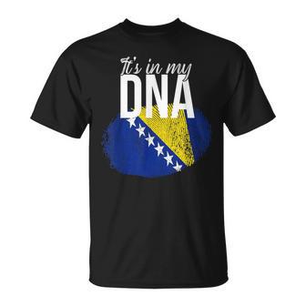 Es Ist In Meiner Dna Bosnier Bosnia Origin Genetics T-Shirt - Geschenkecke