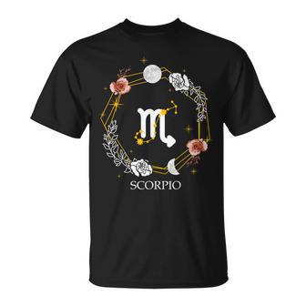 Escorpio Astrología Signo Del Zodiaco Horóscopo Constelación Camiseta unisex - Regaloses