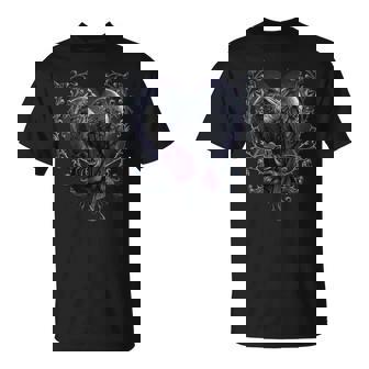 Espiral Original Corazón De Cuervo Cuervos Góticos Camiseta unisex - Regaloses