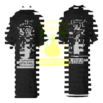 Essential Oils Dealer I Aromatherapy Herbal Healing T-Shirt - Monsterry