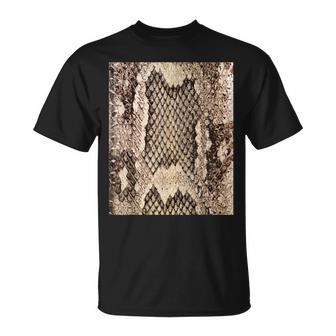 Estampado De Piel De Serpiente Serpiente Reptil Animal Serpiente Serpiente Serpiente Serpiente Serpiente Camiseta unisex - Regaloses
