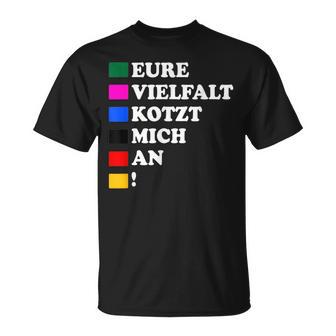 Eureielfalt Kotzt Mich An T-Shirt - Geschenkecke