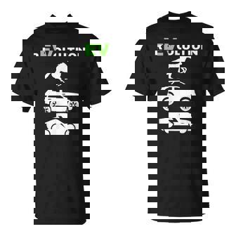 EV Revolution Drive E-Cars EV Life Electric Vehicle T-Shirt - Monsterry