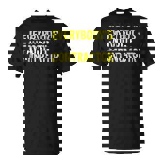 Everybody's Favorite Contractor Construction Worker T-Shirt | Mazezy