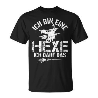 Evil Alte Wrau Oma Großmutter Ich Kann Das Ich Bin Eine Hexe T-Shirt - Geschenkecke