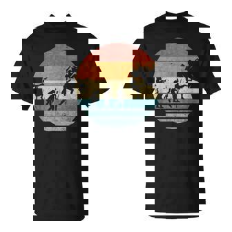 Evolución Retrointage De Silueta Escaladora Escalada Camiseta unisex - Regaloses