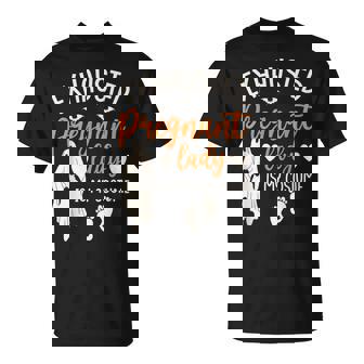 Exhausted Pregnant Lady Costume Halloween Pregnancy Mom T-Shirt - Thegiftio UK