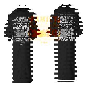 Family Thanksgiving 2024 Thankful For My Tribe Fall Autumn T-Shirt - Thegiftio UK
